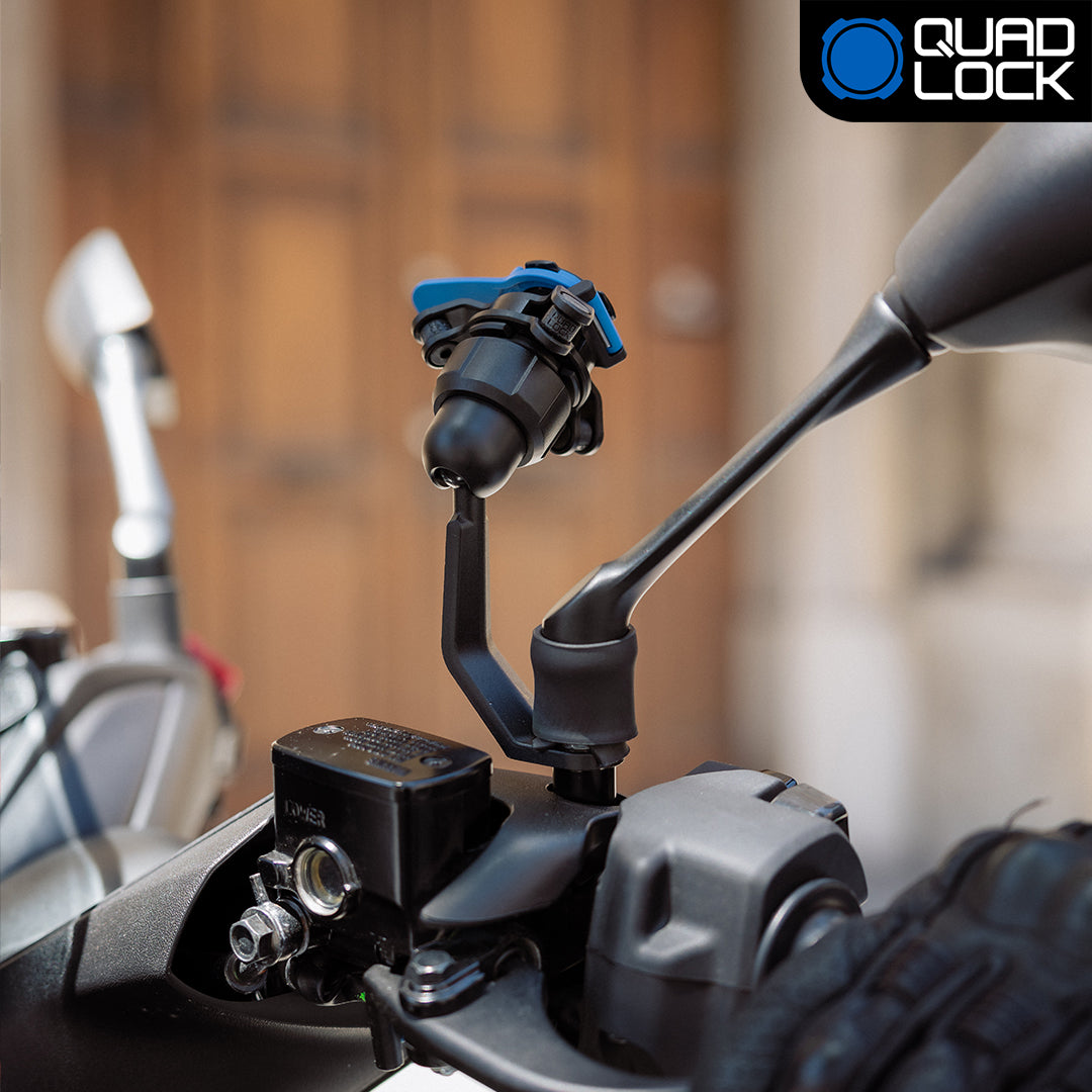 Scooter/Motorcycle - Mirror Stem Mount - Quad Lock® Canada