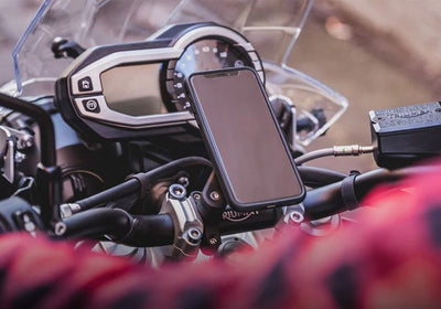 Image: Best iPhone/Galaxy Motorcycle Mount for Triumph Bonneville, Tiger XRx, Speed Triple, Scrambler