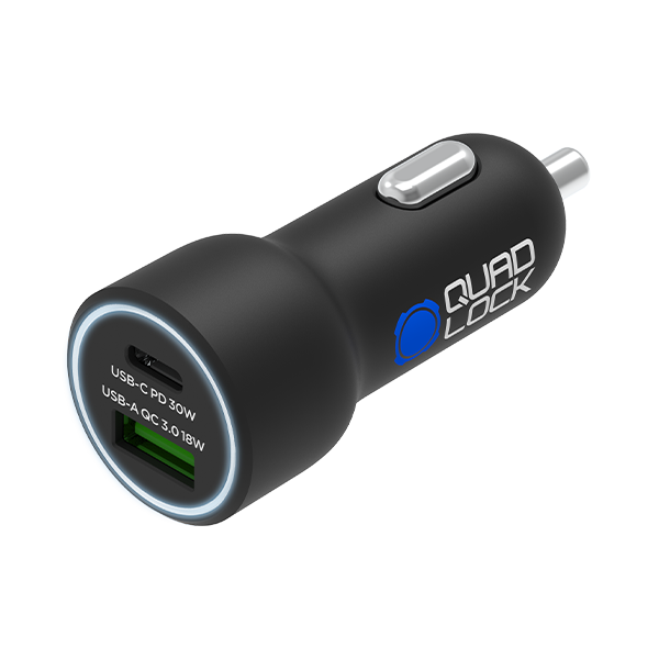 Chargeur Voiture Allume Cigare avec Double Sortie USB + Câble Light